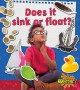 Go to record Does it sink or float?